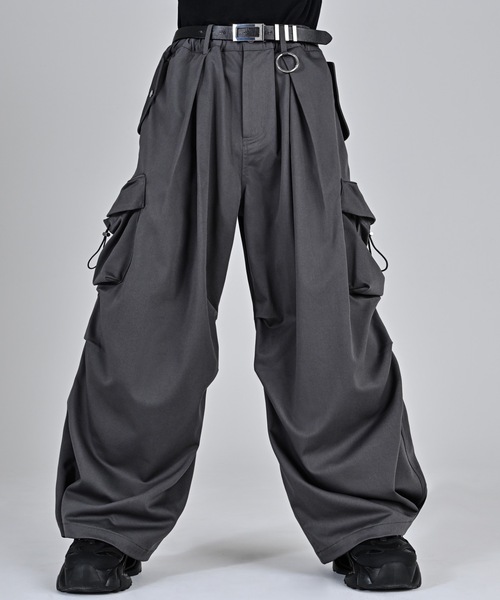 TR 3D volume wide cargo pants / TR 3D ボリューム ワイド カーゴ