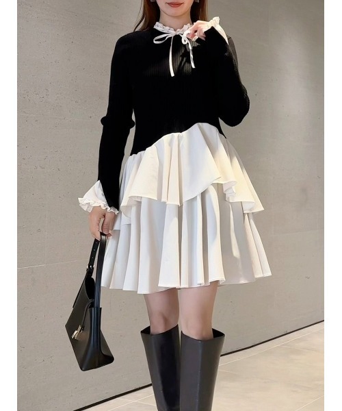 Sustainableドッキングミニニットワンピース（ワンピース）｜SNIDEL