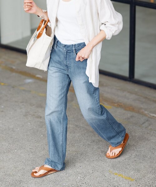 FRAMeWORK（フレームワーク）の「ナローストレートデニムパンツ