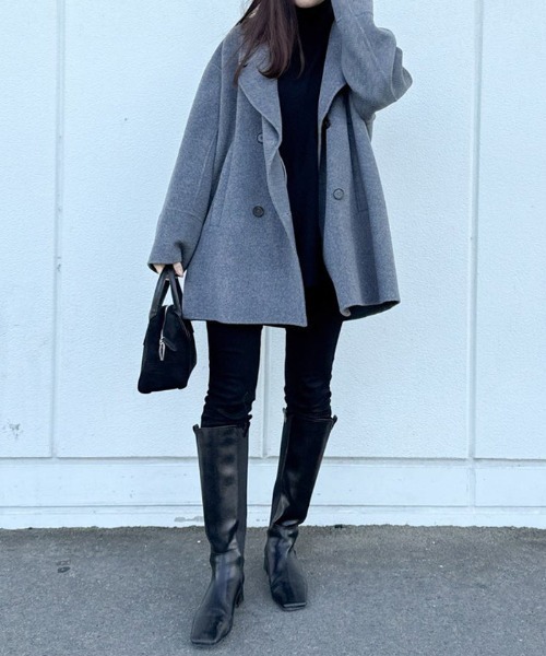 evernavy（エバーネイビー）の「【新色追加】ウールリバーPコート