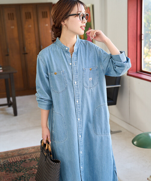 限定展開 Lee/リー 別注 FLARE MAXI ONEPIECE/フレア マキシ