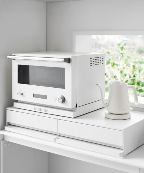 tower（タワー）2way キッチン家電下引き出し＆スライドテーブル W80