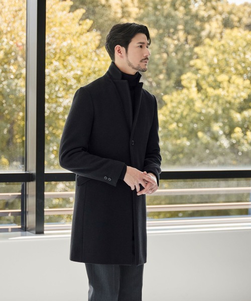 セール】【WEB限定 WARDROBE SMART】PE メルトン チェスターコート