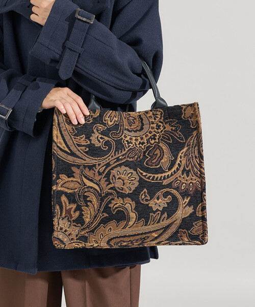 セール】2WAY ペイズリージャガードトートバッグ 限定展開（トート