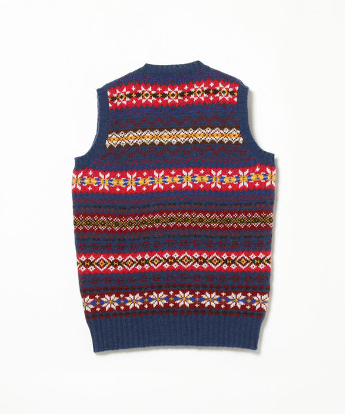 Jamieson's × BEAMS PLUS / 別注 Vee Neck Vest（ニット/セーター