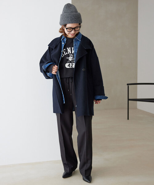 SLOBE IENA（スローブイエナ）の「《追加》souple woolダブルフェイス