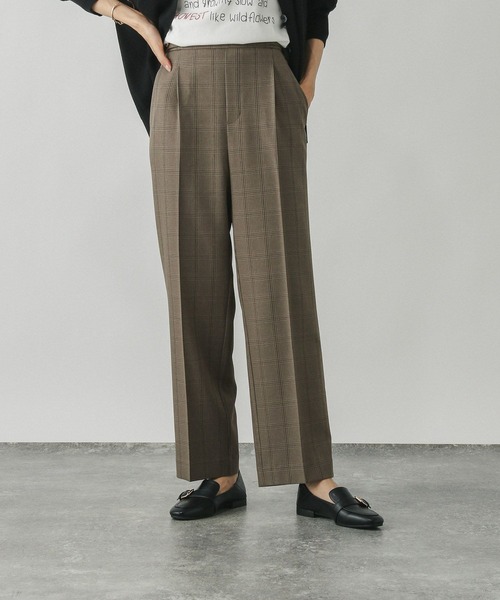 セール】お手入れラクラクセットアップ/ストレートパンツ/498379