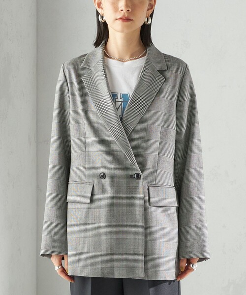 セール】〈手洗い可能〉ウォッシャブル ウール チェック ダブル