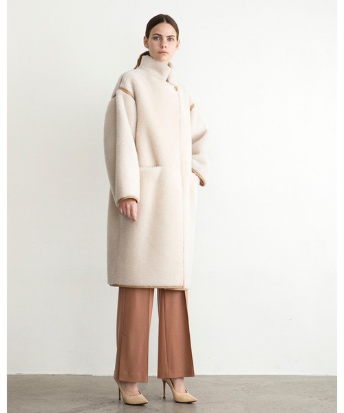 CASA FLINE（カーサフライン）の「ウールボアパイピングコート（その他