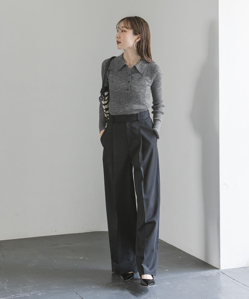 Noble（ノーブル）の「《追加》アルパカミックスシアーポロニット