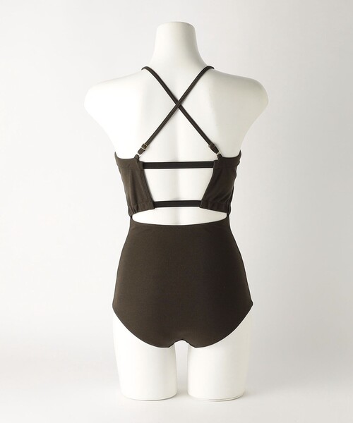 6（ロク）の「＜6(ROKU)＞リブ ワンピース スイムウェア（水着）」 - WEAR