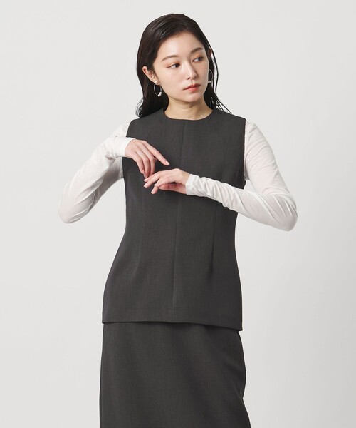 MARW UNITED ARROWS＞ペプラム ノースリーブ ブラウス（シャツ