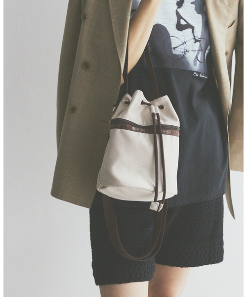 LeSportsac/レスポートサック × IENA ENFANT Drawstring Bucket Bag