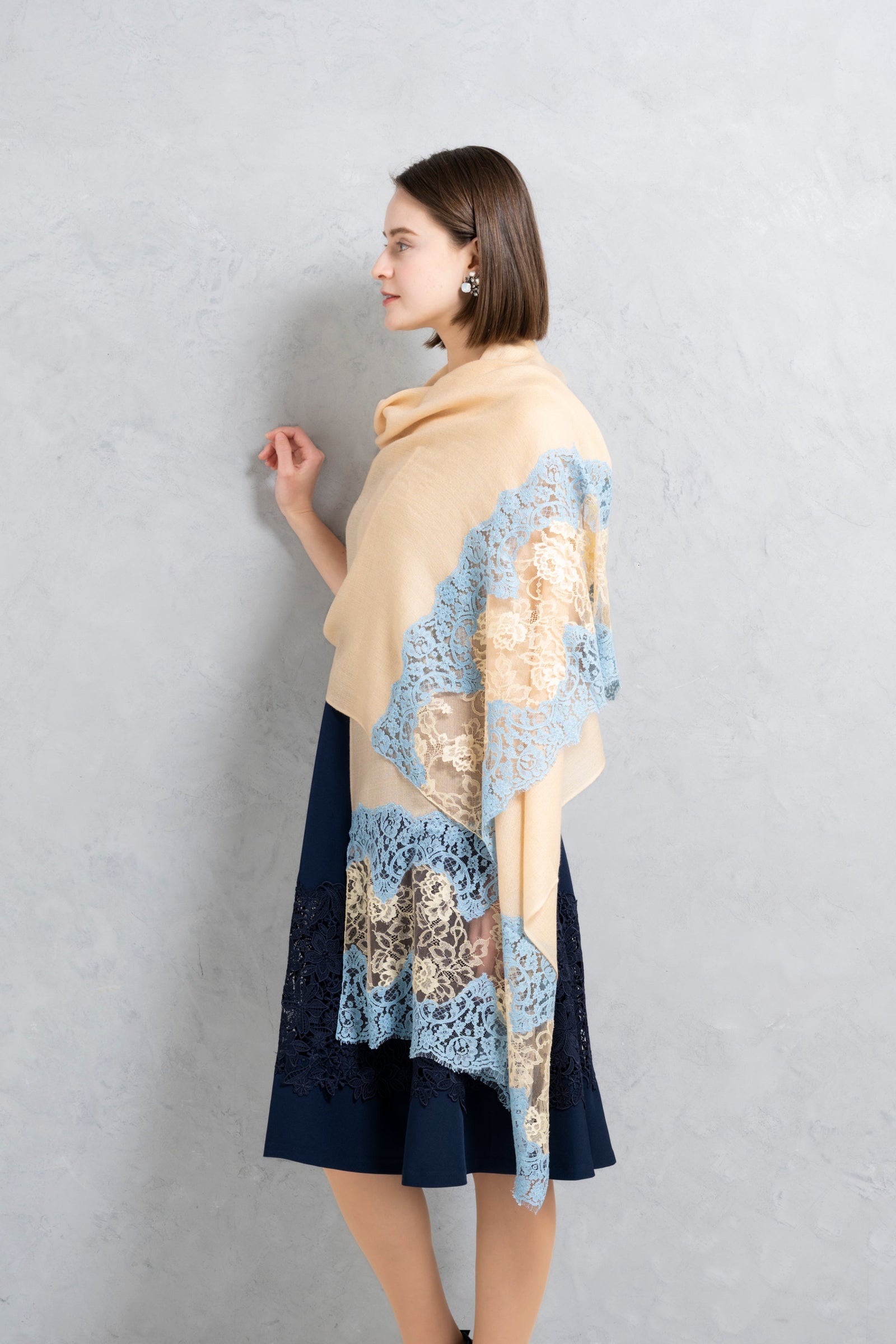 30％OFF】ソルティス・レース カシミヤストール | レースワンピースや