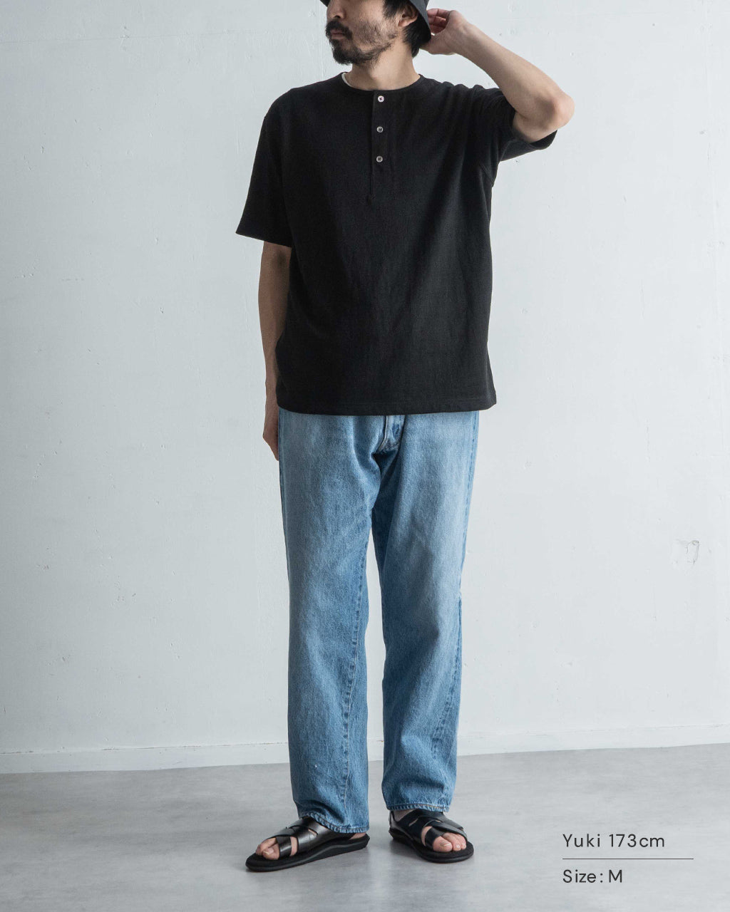 rinoneca リノネカ フレンチリネン100% 10オンス ヘンリーネック プル