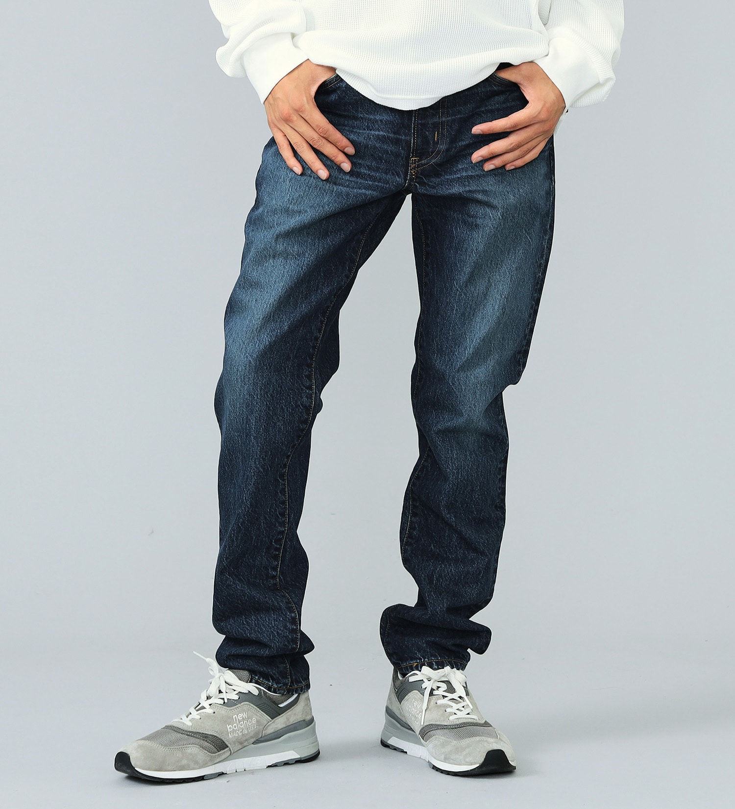 裾上げ無料】503 テーパード デニムパンツ ジーンズ 日本製 綿100