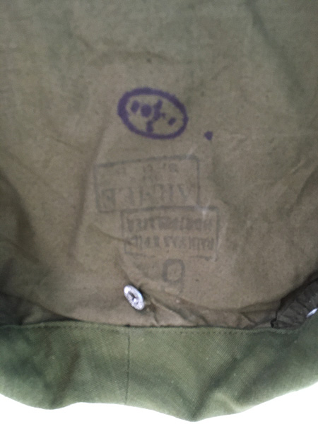 古着 40s フランス軍 M35 ミリタリー 「コットン リネン」 モーター