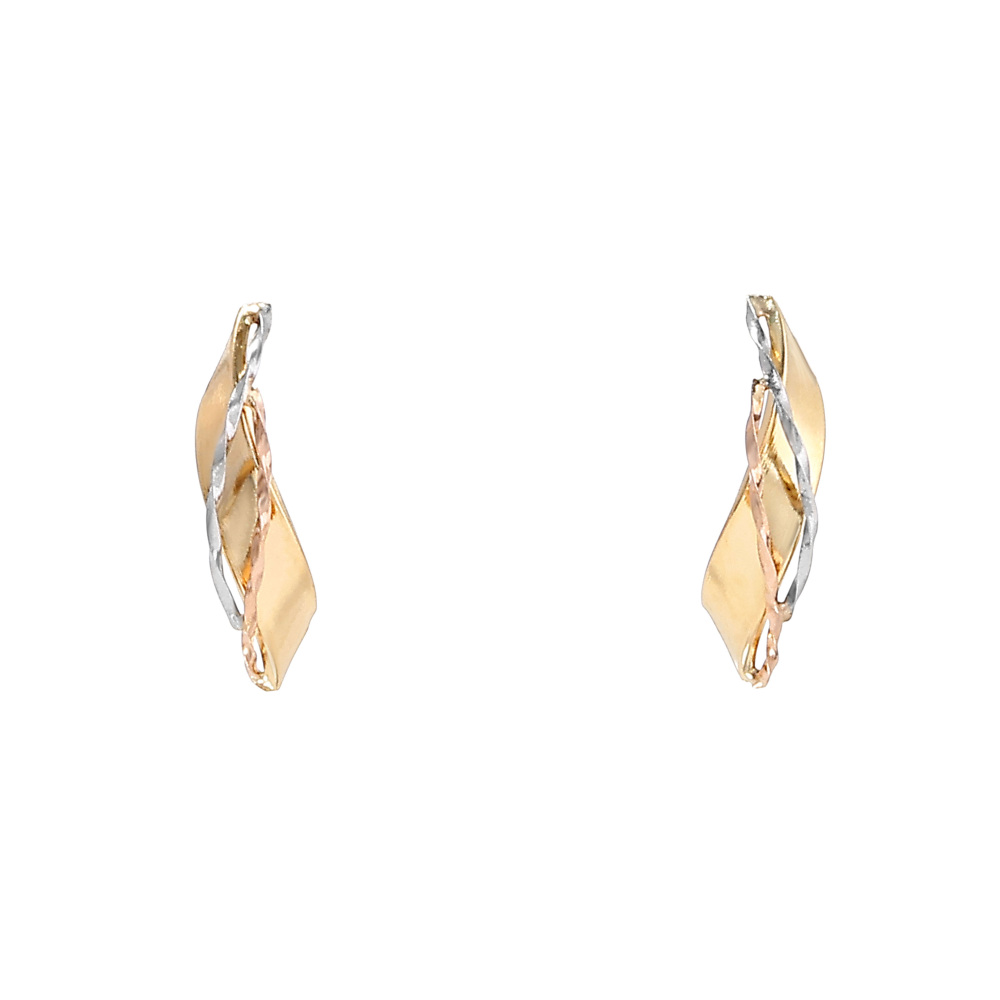 プラチナ900 K18イエローゴールド K18ピンクゴールド ジガネ ピアス