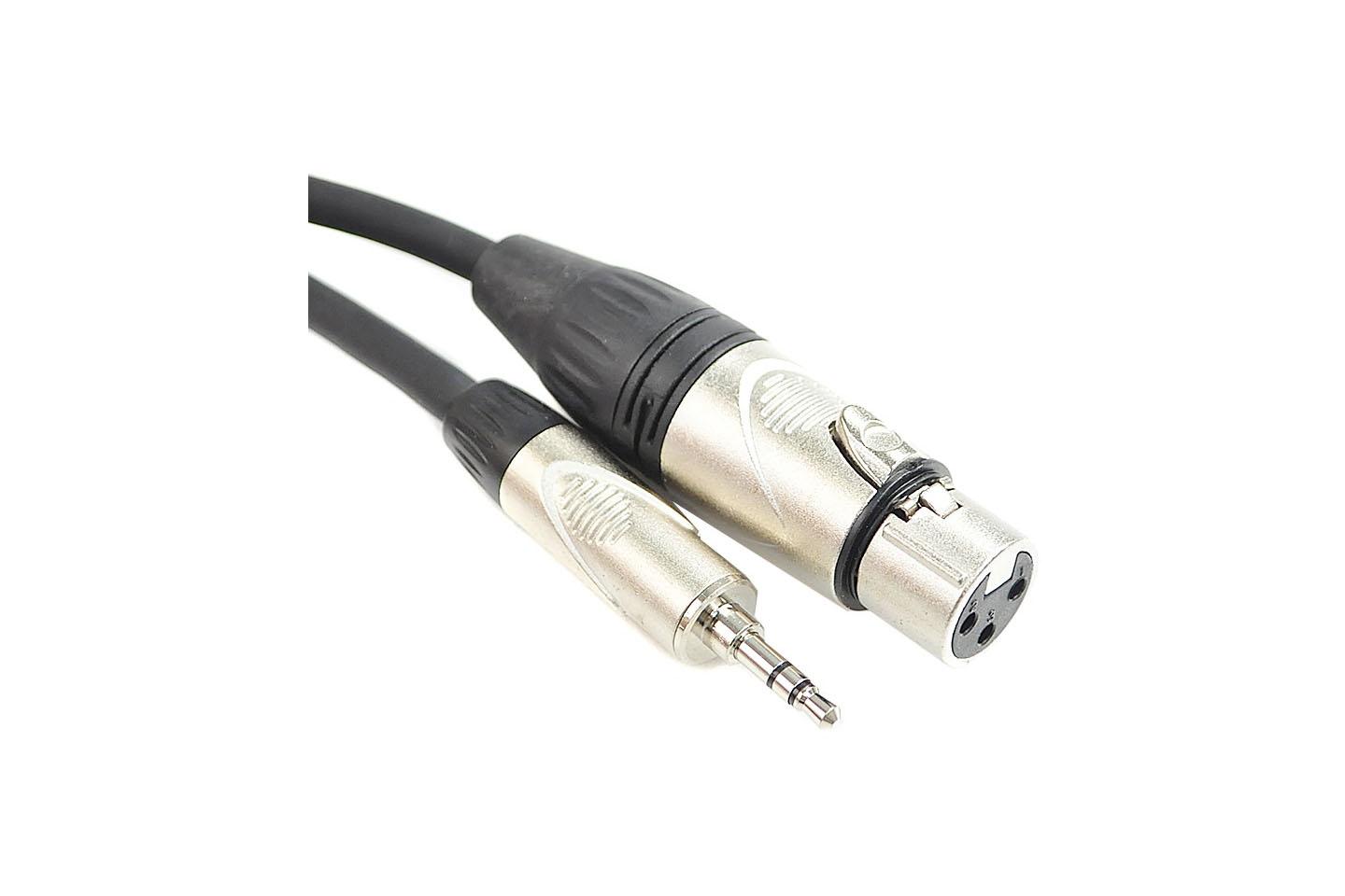 XLR(メス)-ステレオミニ(オス)ケーブル(3m)｜撮影機材レンタルからEDIT