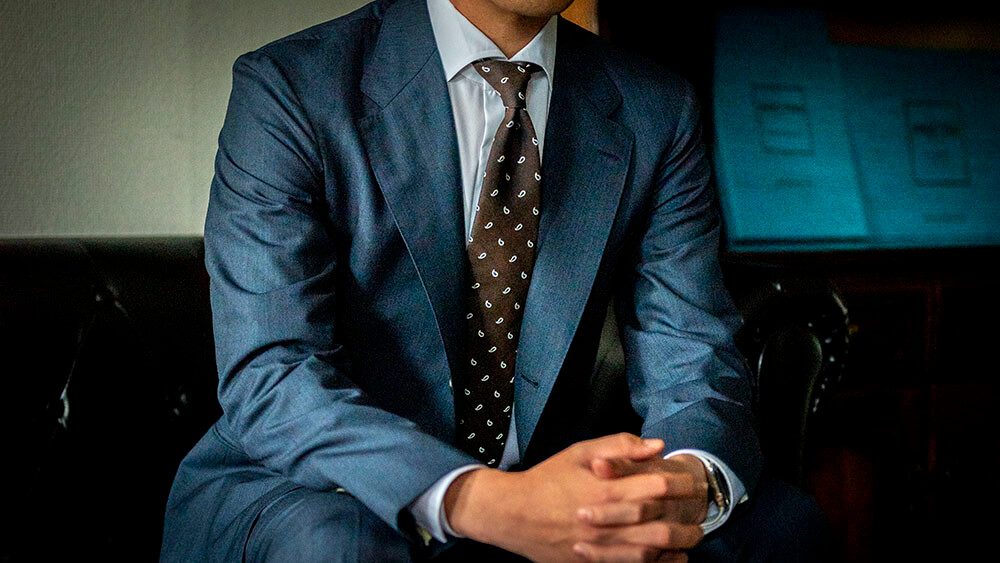 春夏の英国生地】WILLIAM HALSTEADの軽量ウールを使用した姫路市 M様の