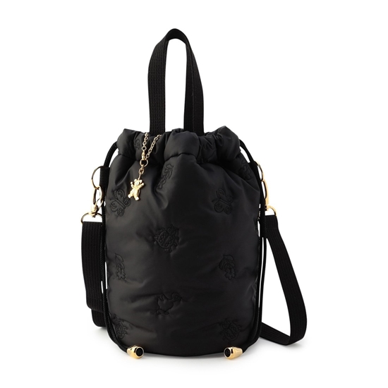 ハイジ 巾着ショルダーバッグ HEEM-231461(ブラック): FEILER