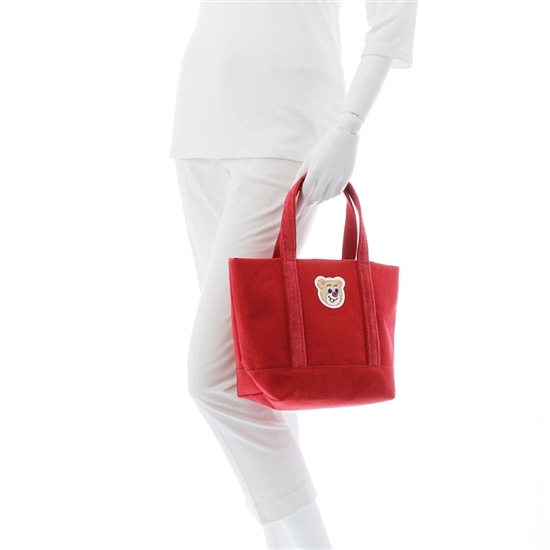 オールドテディ ワッペントートバッグ L/OTE-163164(ワイン): LOVERARY