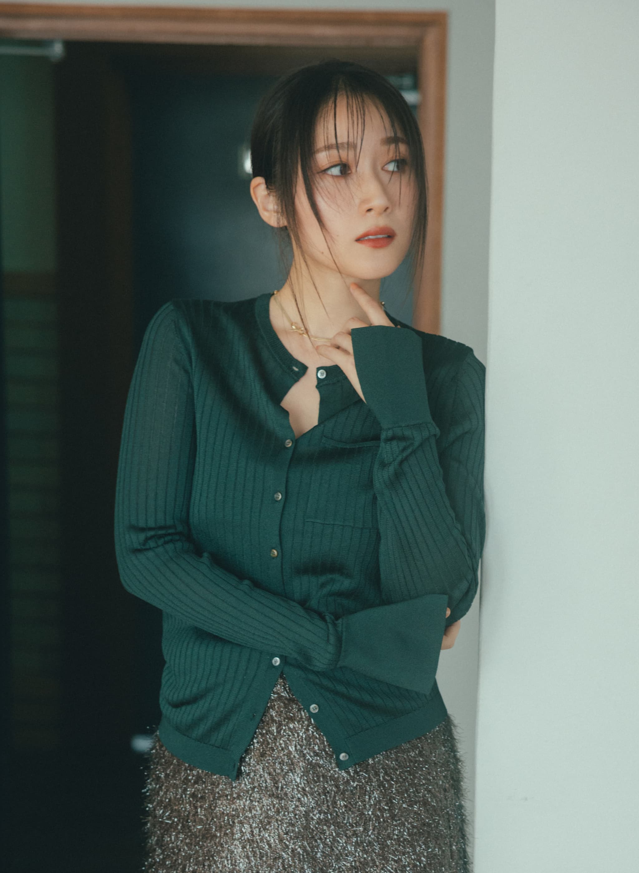 EC限定色】アセテートリブカーディガン｜LOUNIE（ルーニィ）公式サイト