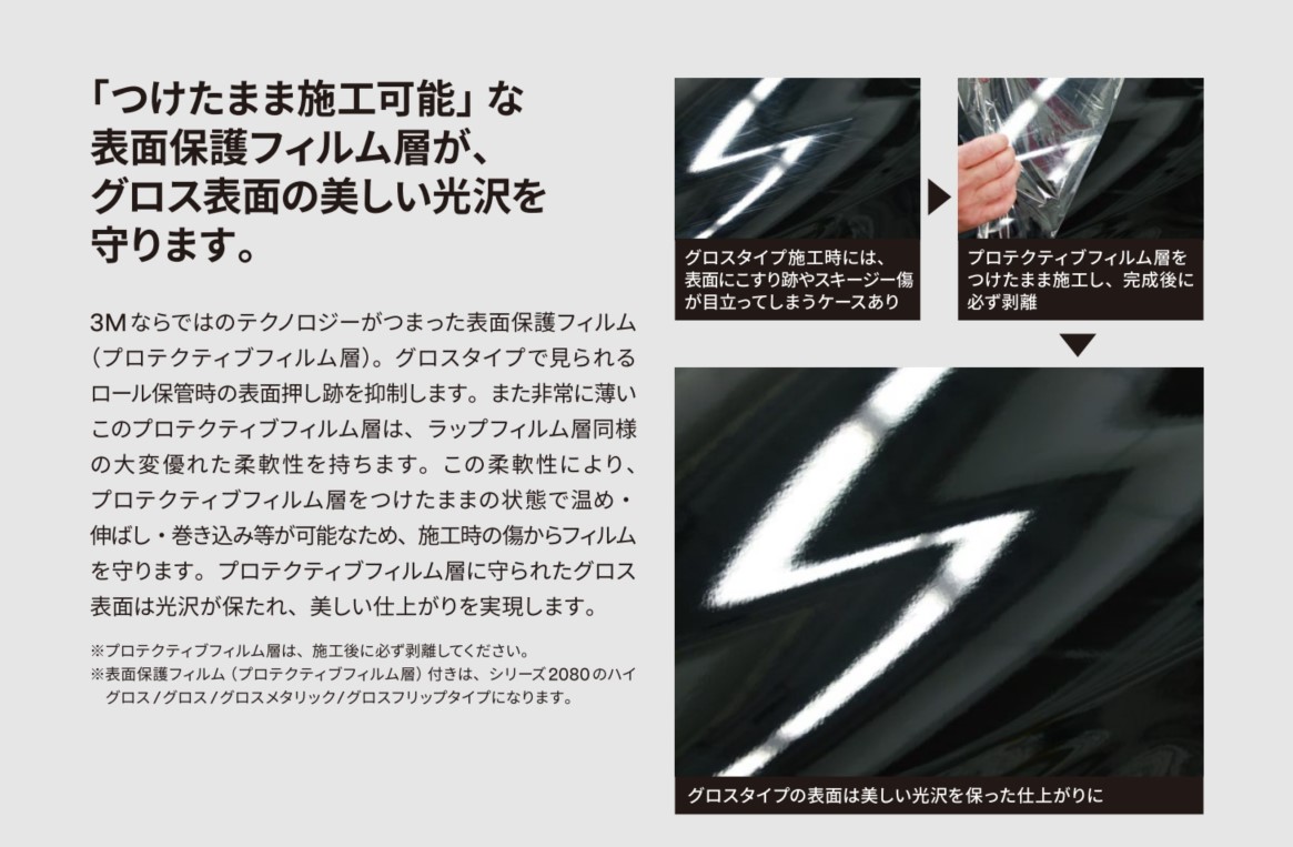 カーラッピング 3M ラップフィルム シリーズ 2080：G15（グロス