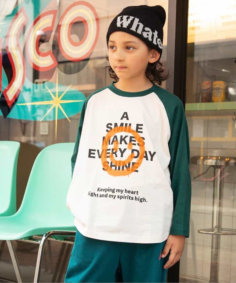 ☆タイムセール☆B NEWJACK ラグラングラフィックTシャツ（J406165