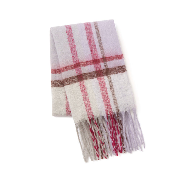 モヘアライク チェックマフラー グレー | Francfranc（フランフラン