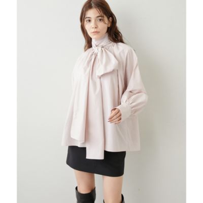 Whim Gazette(ウィム ガゼット)のボウタイドルマンブラウス通販