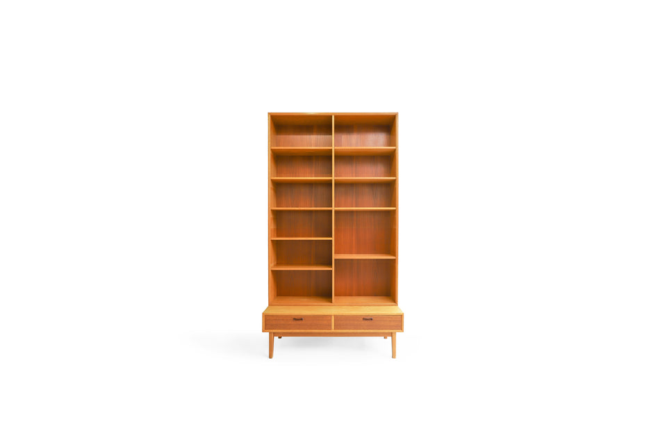 北欧ヴィンテージ ブックケース シェルフ オーク材 本棚 収納家具