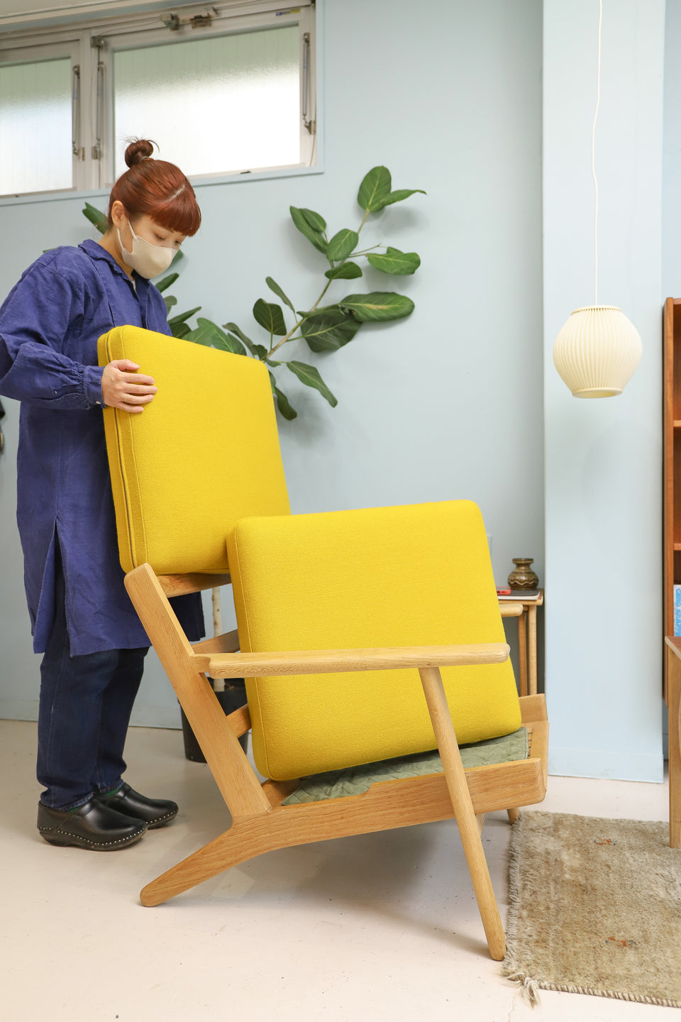ハンス・J・ウェグナー チェア GE260 リプロダクト イエロー re-kagu