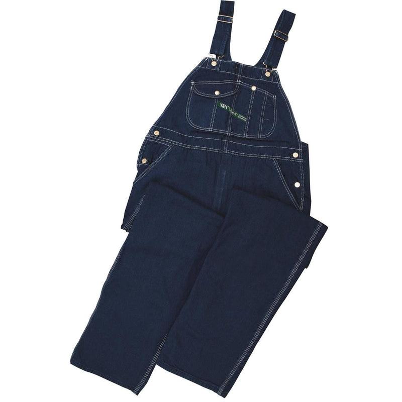 Key Denim Bib Overalls - Indigo Denim Garment Wash | Gemplers