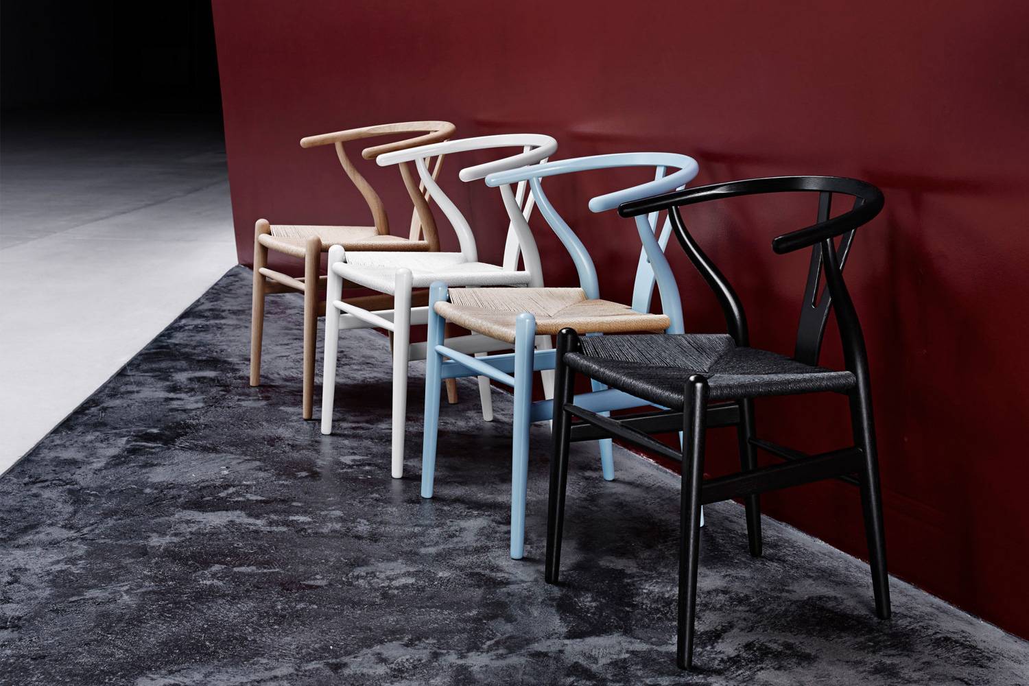 CH24 Yチェア CHSカラー塗装 ブラックペーパーコードの通販 | 家具