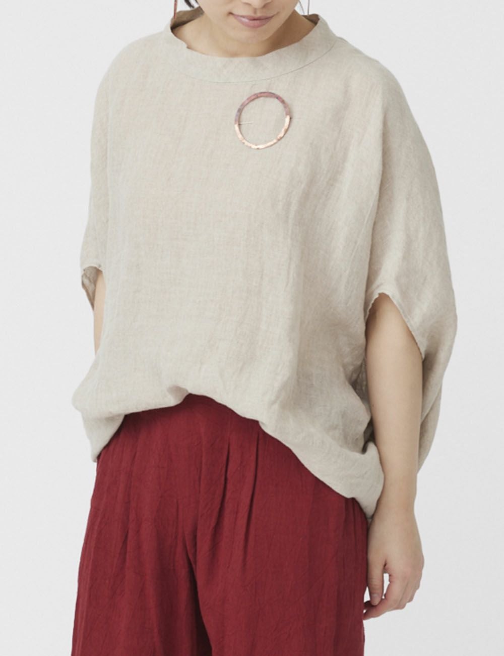 麻ガーゼ プルオーバー朝顔（あさがお） | 石見銀山 群言堂オンライン