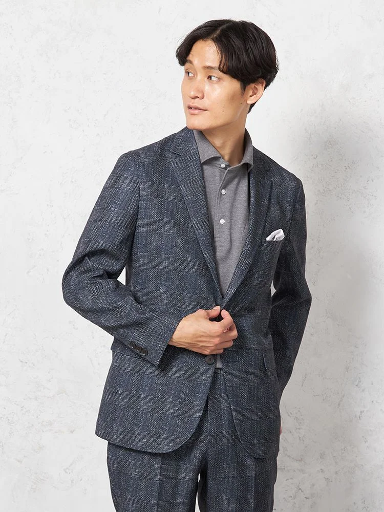 サスビズxRENU】上下セットアップ スーツ 上下ウォッシャブル 軽量