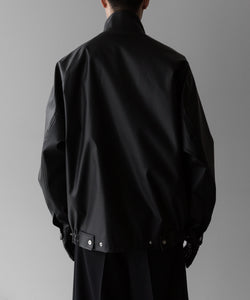 stein / シュタイン】STAND COLLAR ZIP BLOUSON - BLACK(COATING