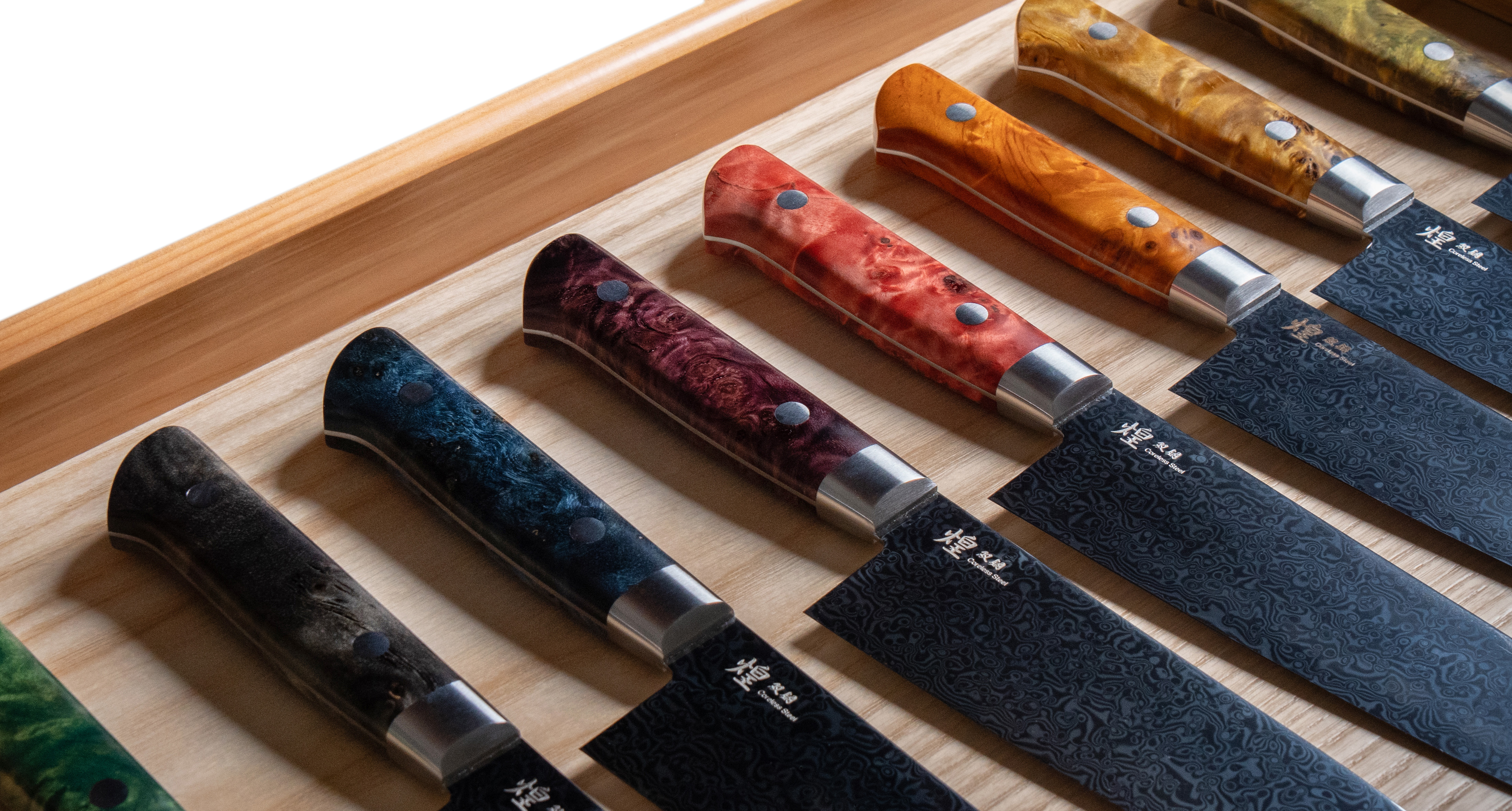 煌 -双鋼- コアレス 三徳包丁 幽玄（ゆうげん） – 堺一文字光秀