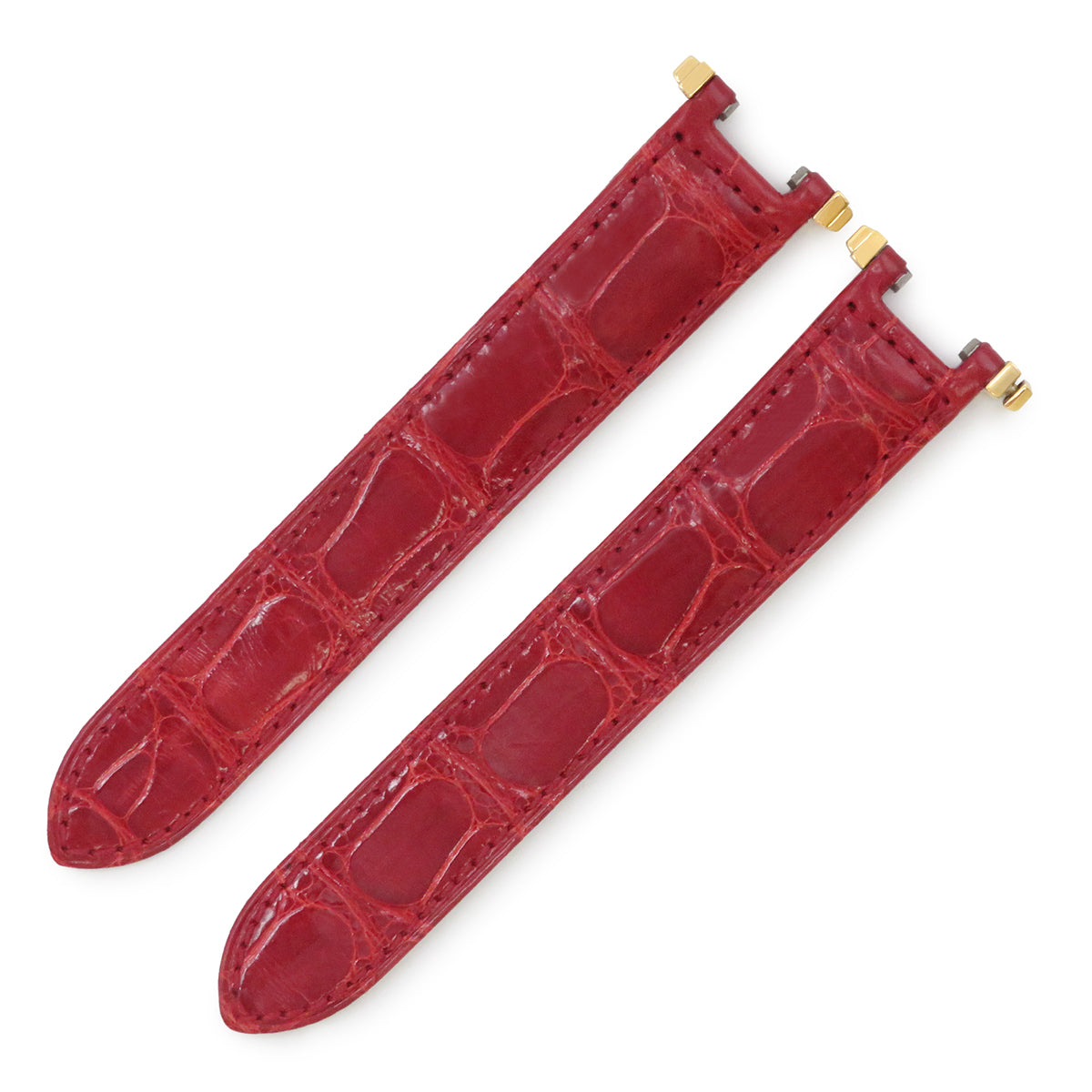 カルティエ Cartier レッド クロコダイル GP 腕時計パーツ 純正 替え
