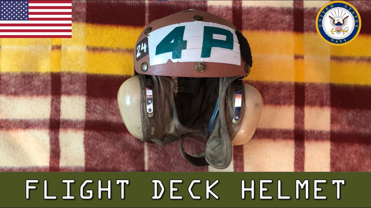 US Navy Flight Deck Crewman's Helmet HGU-25/P - YouTube