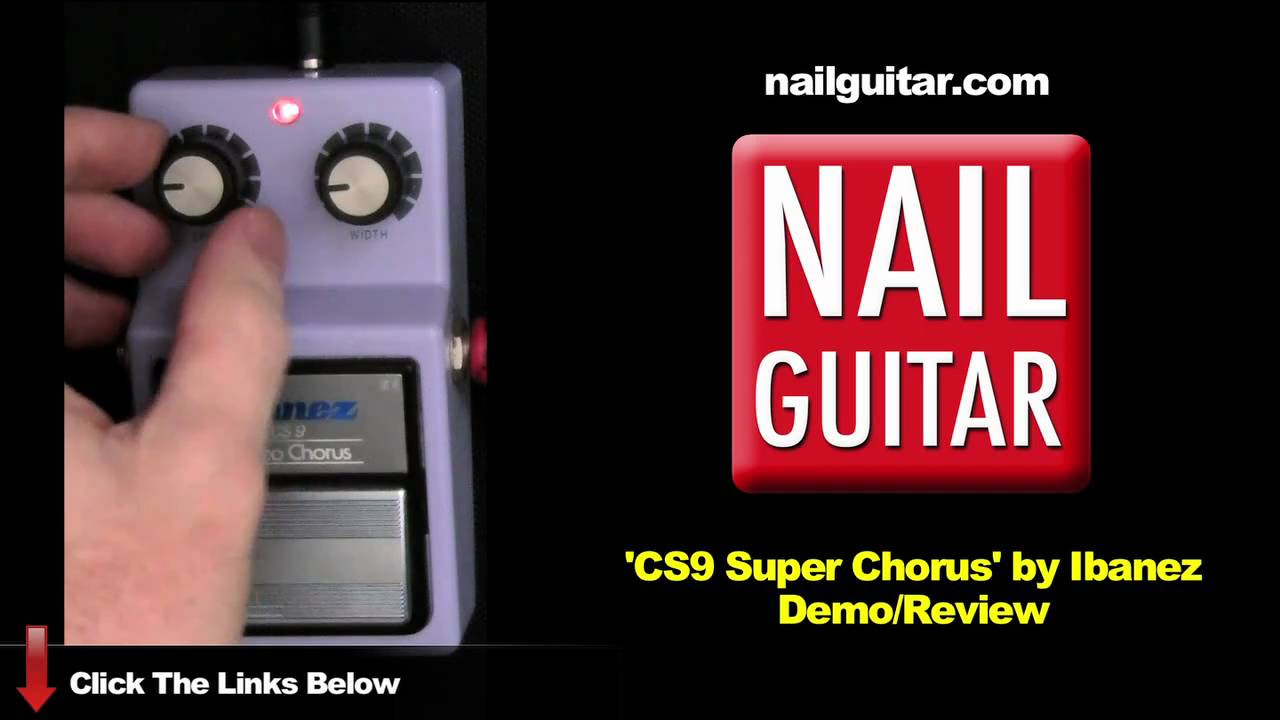 Ibanez CS9 Super Chorus Pedal Demo / Review - Guitar Stomp Box