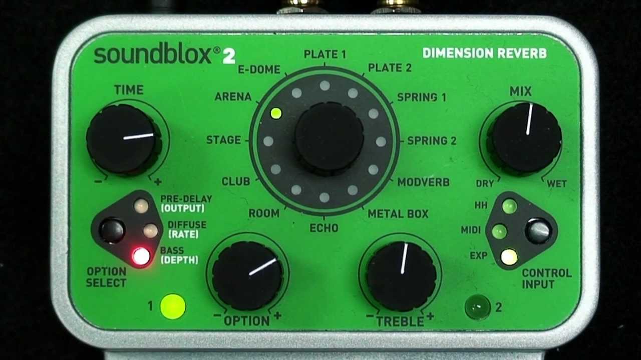 Reverb Bass Pedal Demo - Soundblox 2 Dimension Reverb - YouTube