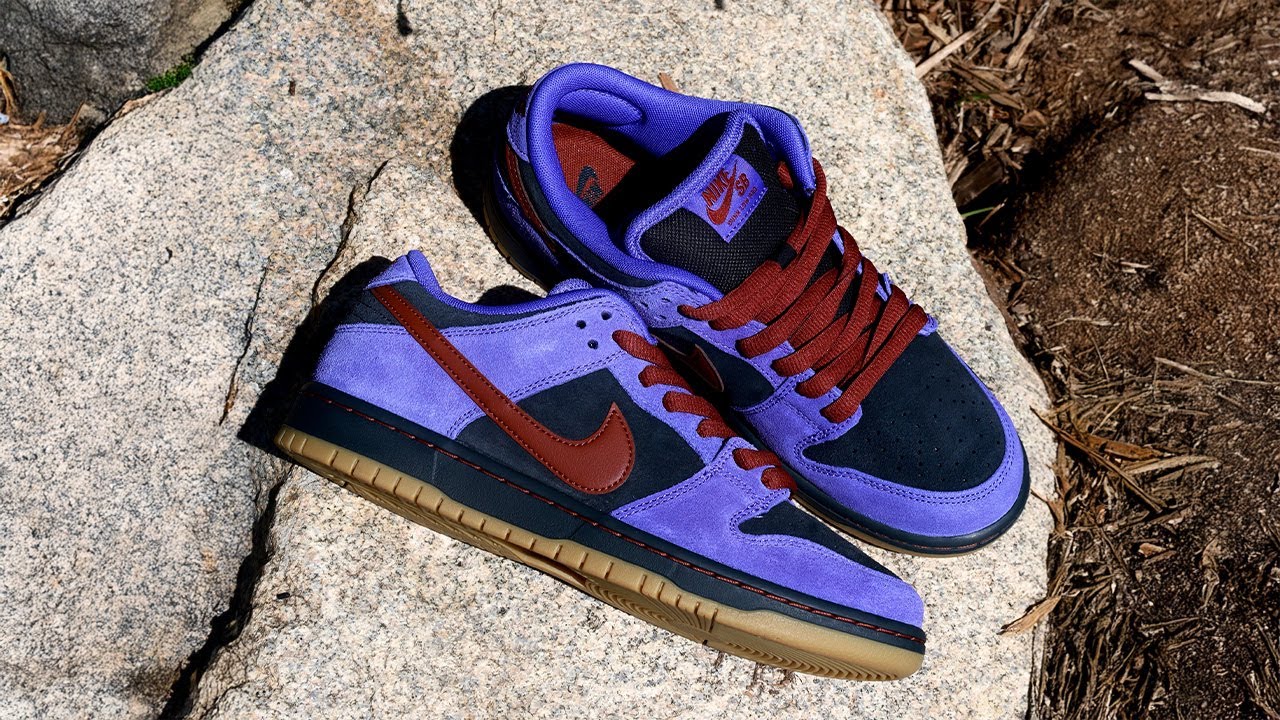 Nike SB Dunk Low Pro | Persian Violet / Cinnamon HQ1625 500 - YouTube