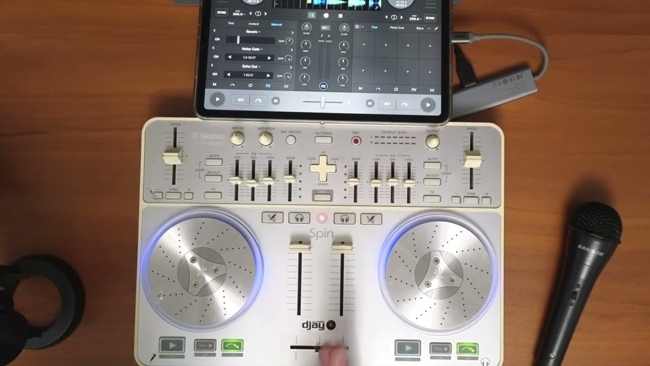 Vestax Spin Review — Works Perfectly with Djay Pro! - YouTube