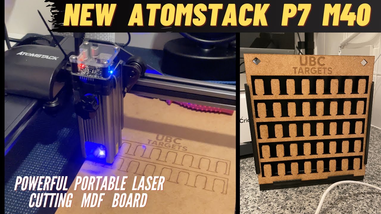 Cutting MDF Board With The Atomstack P7 M40 Diode Laser #shorts