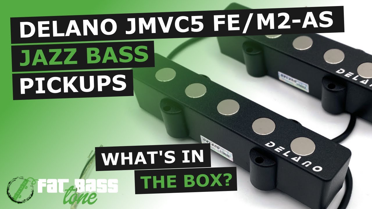 Delano JMVC5 FE/M2-AS Jazz Bass® Pickups: What's In The Box (A