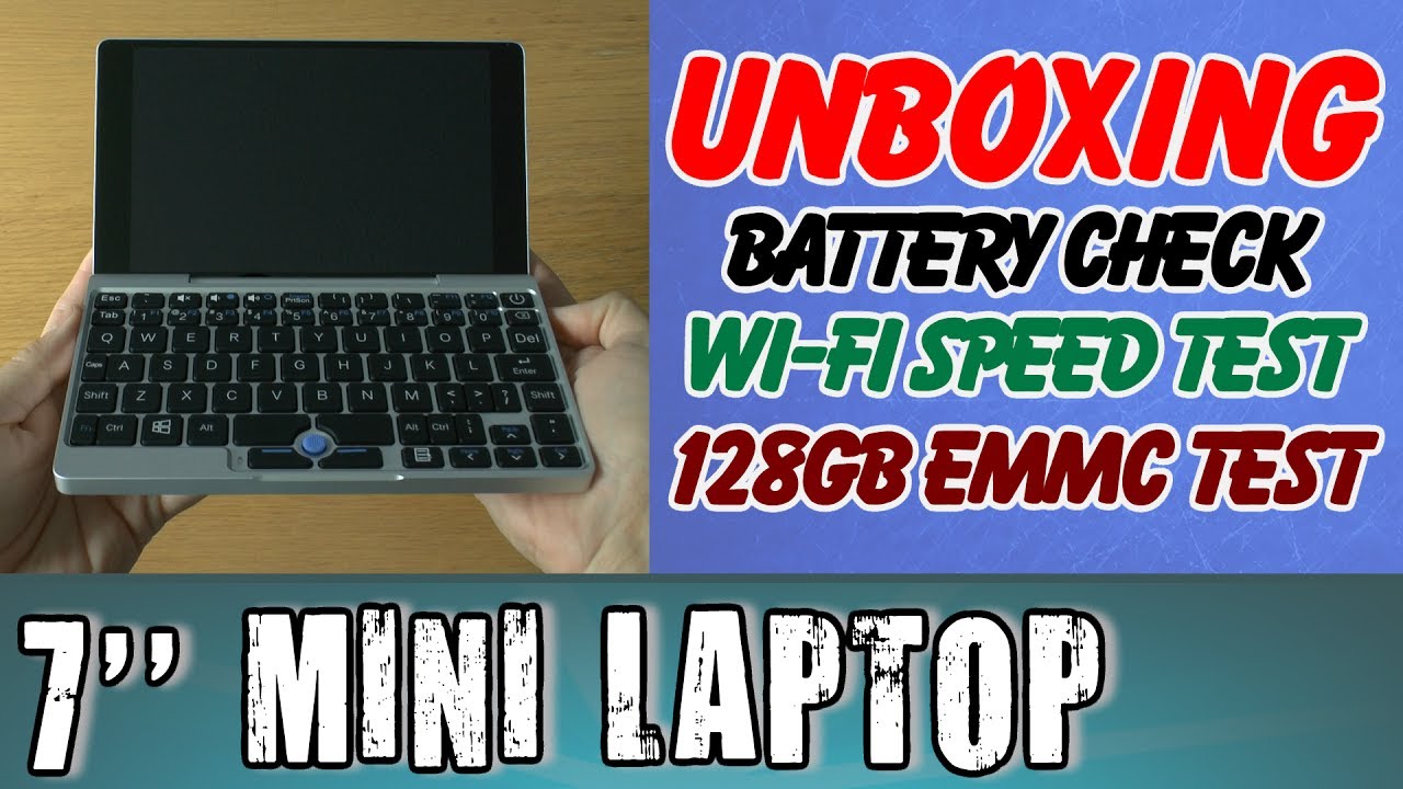 UNBOXING 7'' GPD POCKET Intel X7 Z8750 Mini PC laptop - YouTube