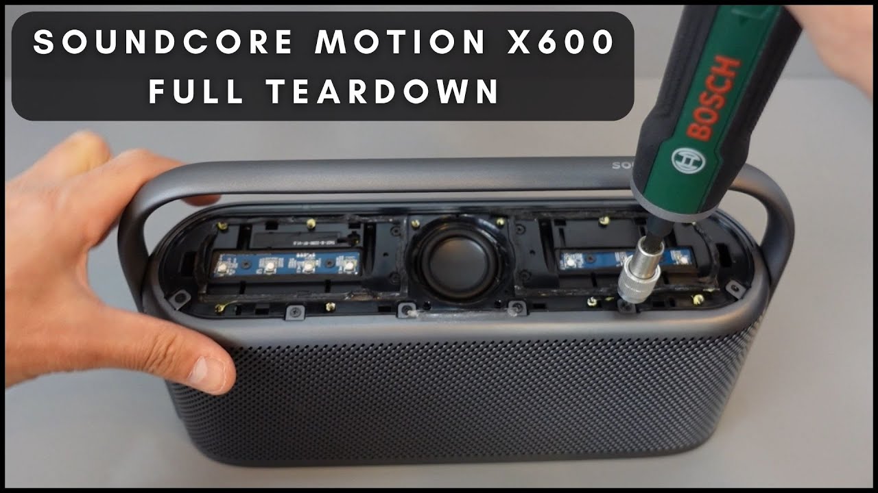 Soundcore Motion X600 Bluetooth Speaker Full Teardown - YouTube