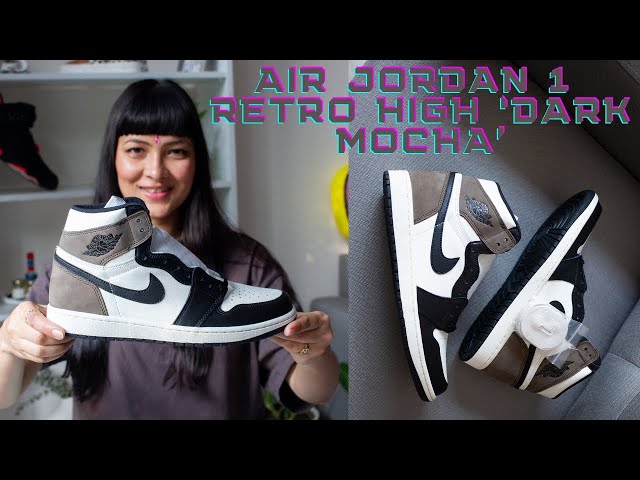 AIR JORDAN 1 RETRO HIGH 'DARK MOCHA' | REVIEW // INDIA - YouTube